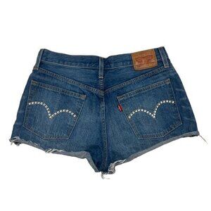 Levi Bedazzled Denim Shorts